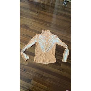 Free People Tie Dye Turtleneck S XS Orange